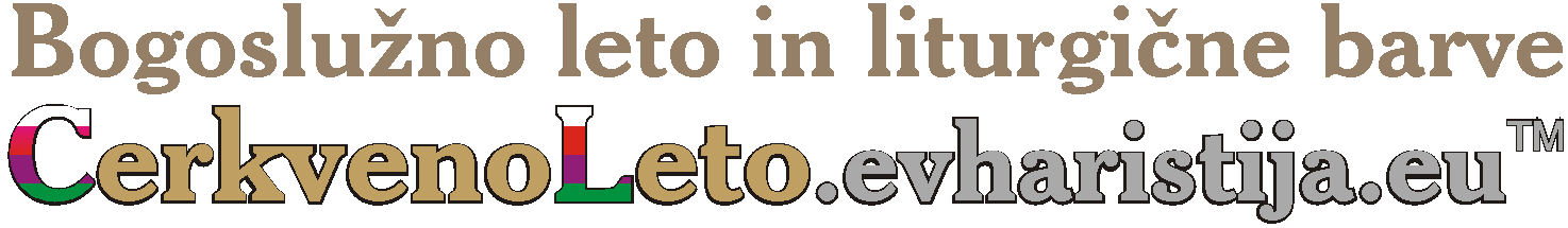 Bogoslu�no leto in liturgi�ne barve)